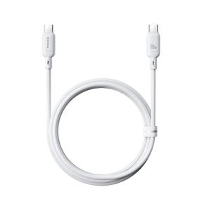 Baseus Silky Series USB-C to USB-C Cable 100W - 1M - White  for sale in Egypt from Games2Egypt