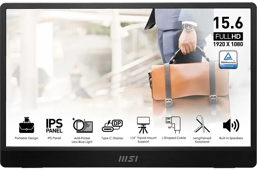 MSI PRO MP161 E2 – 15.6" FHD 60Hz IPS Portable Monitor