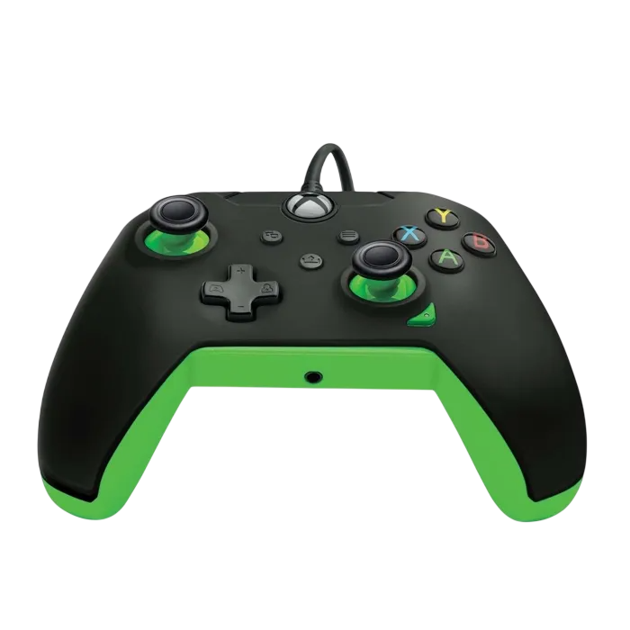 PDP Wired Xbox Controller for Series X|S, One & PC – Neon Black  for sale in Egypt from Games2Egypt