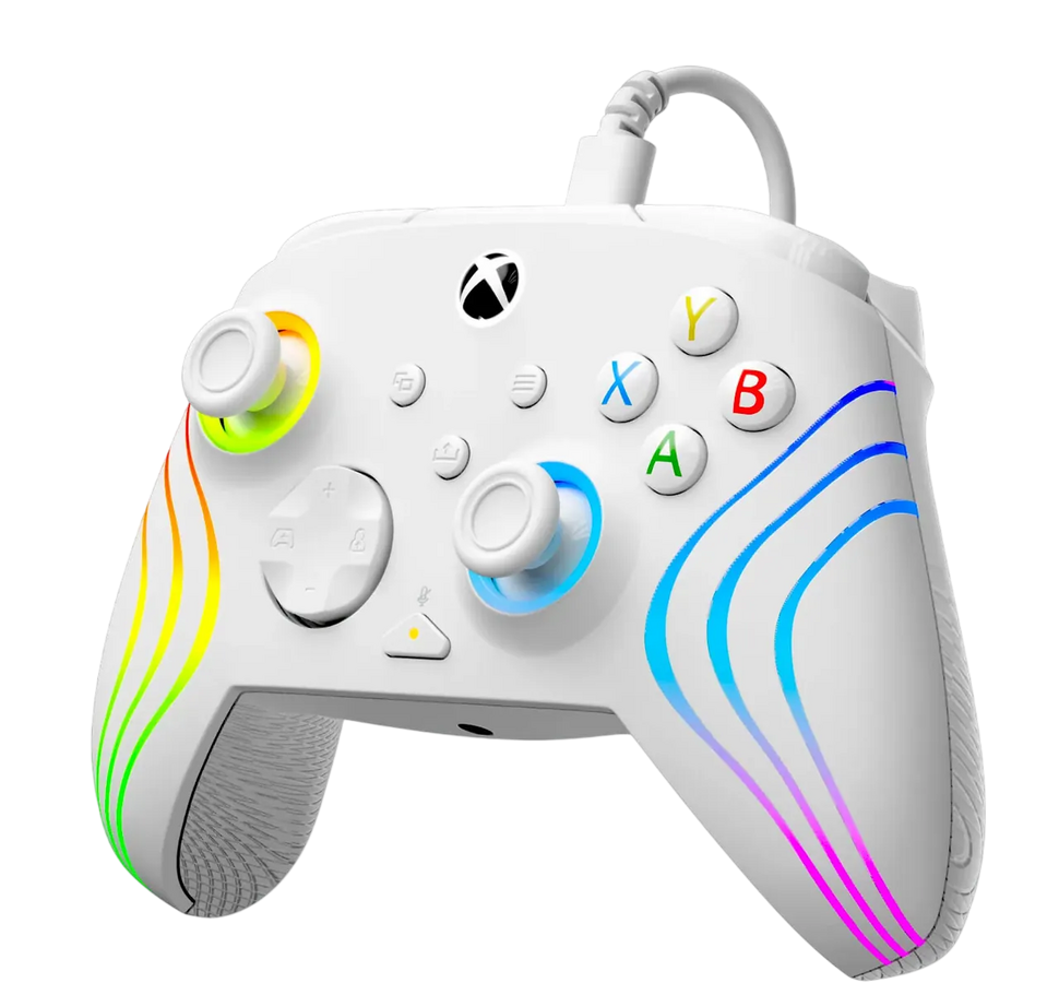 PDP Afterglow Wave Wired RGB Controller for Xbox & PC - White – image 2