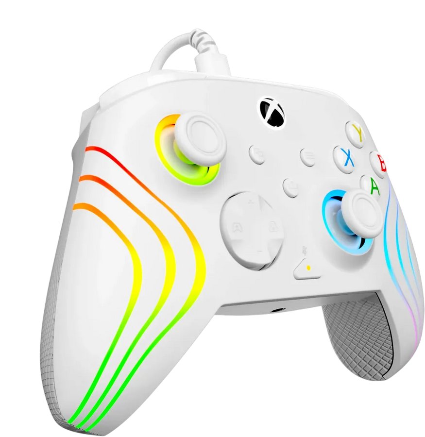 PDP Afterglow Wave Wired RGB Controller for Xbox & PC - White – image 4