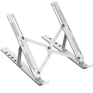 Portable Aluminium Laptop Stand - Silver