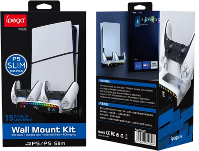 iPega PG-P5S011 Wall Mount Kit for PS5 Fat & Slim & Pro  for sale in Egypt from Games2Egypt