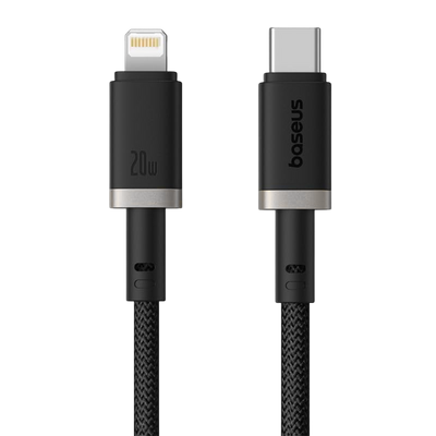 Baseus Dura USB-C to Lightning Cable 20W - 2M - Silver/Black