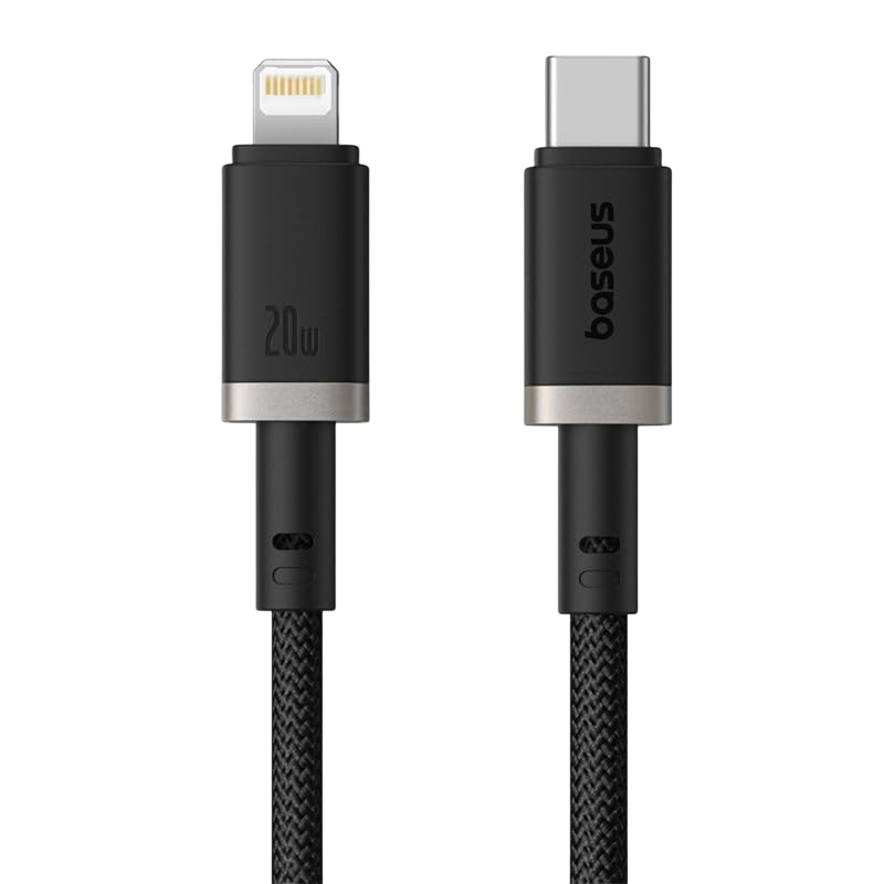Baseus Dura USB-C to Lightning Cable 20W - 2M - Silver/Black