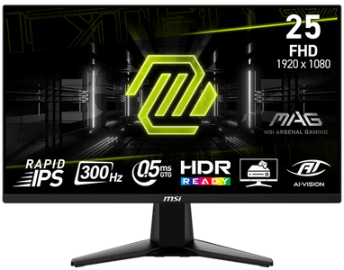 MSI MAG 255XF – 25 inch FHD 300HZ Rapid IPS - Gaming Monitor  for sale in Egypt from Games2Egypt