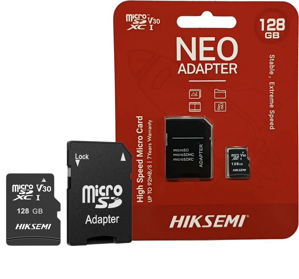 هيكسيمي نيو 128 جيجابايت بطاقة MicroSD مع محول SD