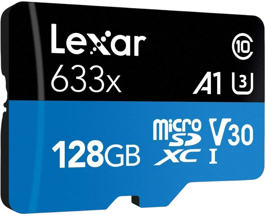 Lexar 633x Micro SD SDHC/SDXC UHS-I Card - 128Gb + SD Adapter  for sale in Egypt from Games2Egypt