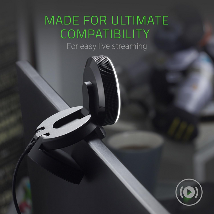 Razer Kiyo Streaming Webcam with Ring Light Autofocus - Black - Open Sealed  for sale in Egypt from Games2Egypt