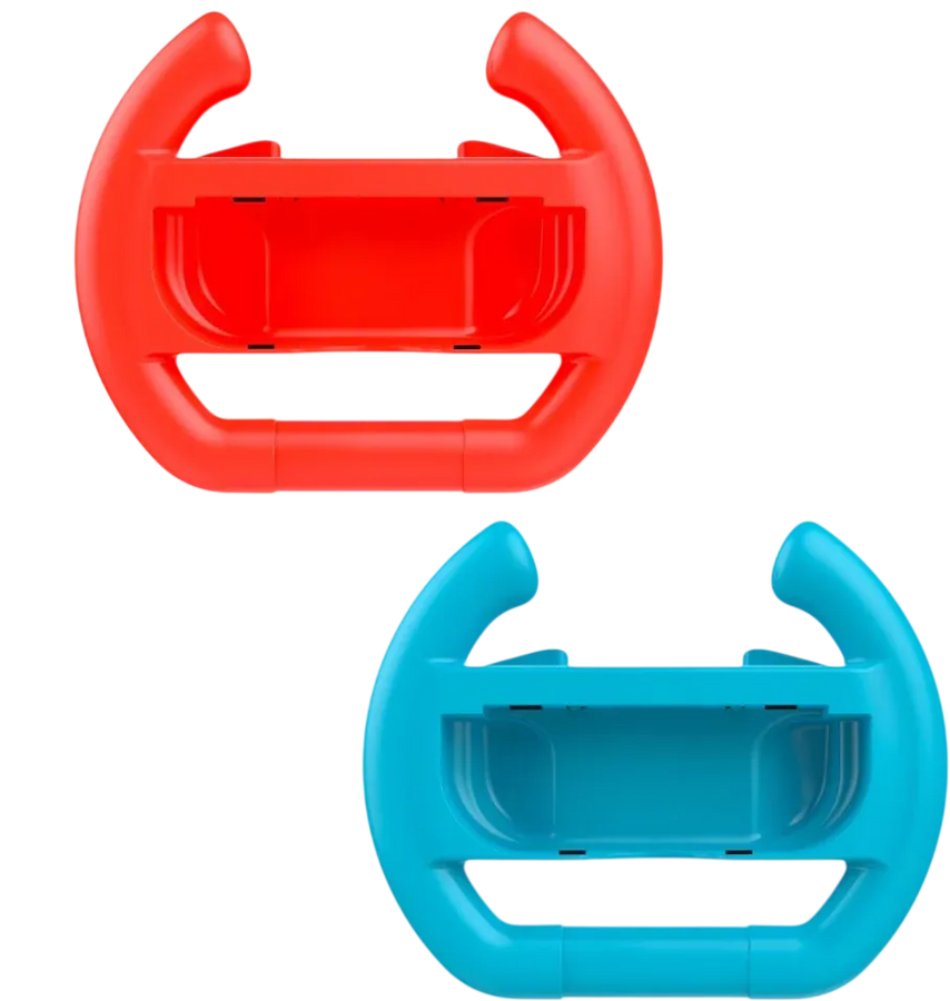 DOBE Controller Steering Wheel For Nintendo Switch Joy-Con - Red & Blue