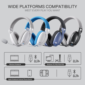 Redragon H878 SKULD Pro Wireless Gaming Headset - White & Blue  for sale in Egypt from Games2Egypt