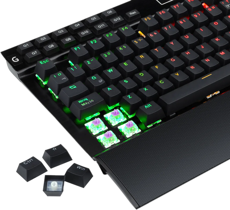 Redragon K550-1 Yama RGB Wired Gaming Keyboard Purple Switch - Black  for sale in Egypt from Games2Egypt