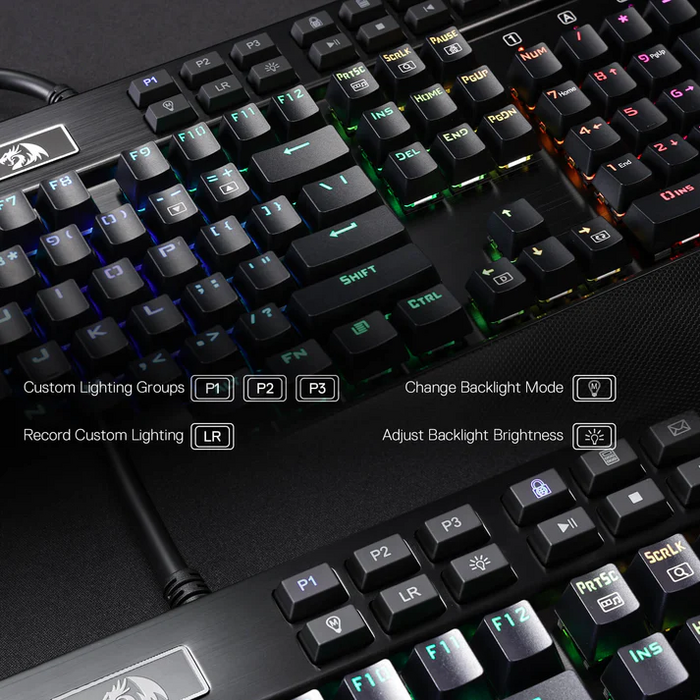 Redragon K550-1 Yama RGB Wired Gaming Keyboard Purple Switch - Black  for sale in Egypt from Games2Egypt