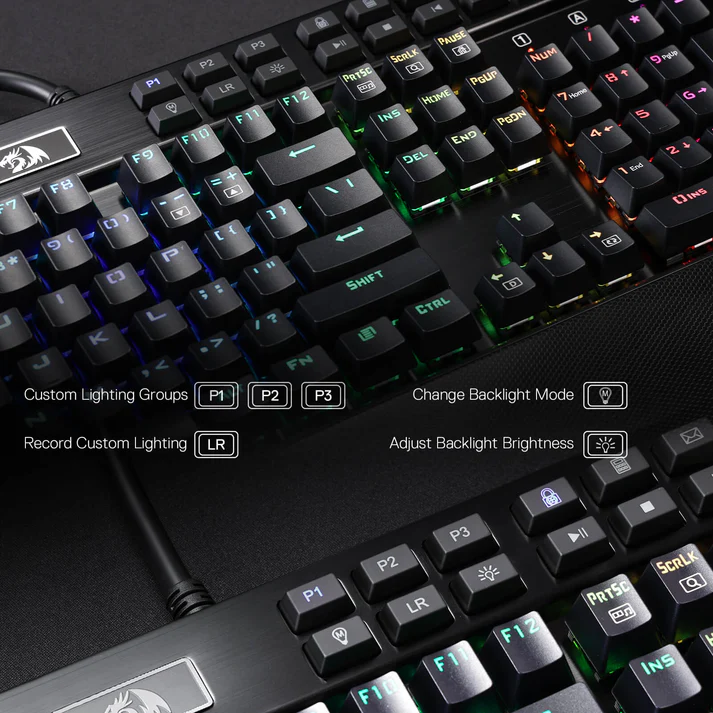 Redragon K550-1 Yama RGB Wired Gaming Keyboard Purple Switch - Black – image 7