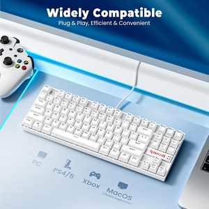 Redragon K552 KUMARA Rainbow Wired Mechanical Gaming Keyboard – Red Switch - White  for sale in Egypt from Games2Egypt