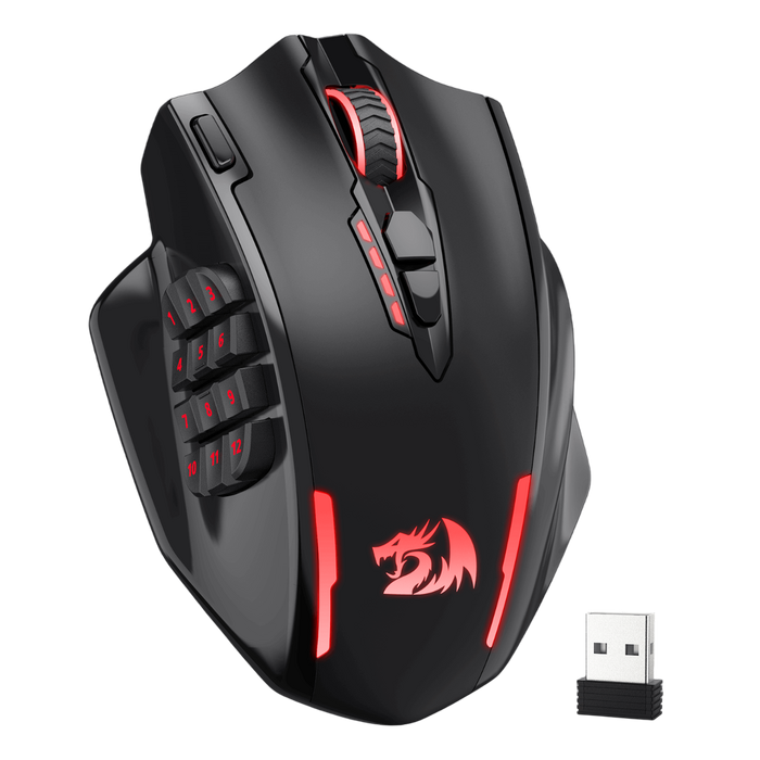ريدراجون M913 إمباكت إليت ماوس ألعاب لاسلكي أر جي بي – أسود  للبيع في مصر من خلال Games2Egypt