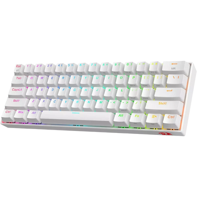 Redragon K530W Pro RGB Wireless Mechanical Gaming Keyboard Blue Switch - White