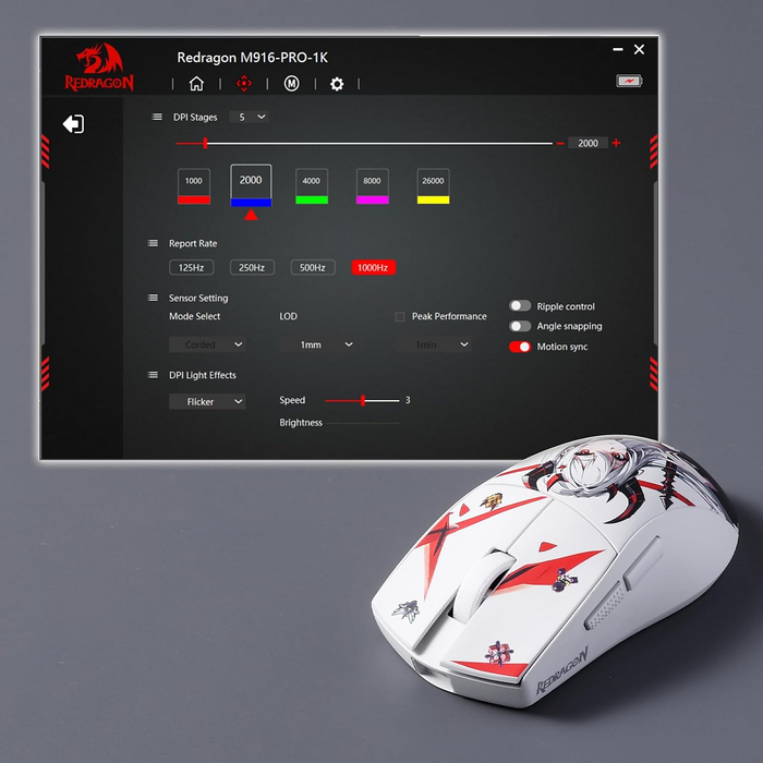 Redragon M916AK-PRO 3-Mode Wireless Gaming Mouse - White  for sale in Egypt from Games2Egypt