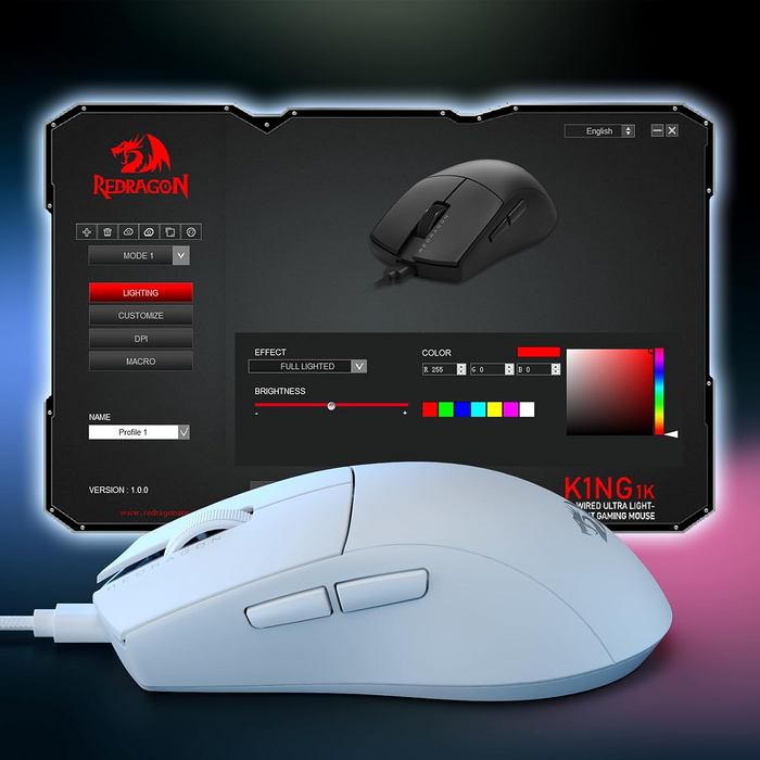 Redragon M724 Wired Gaming Mouse - White  for sale in Egypt from Games2Egypt
