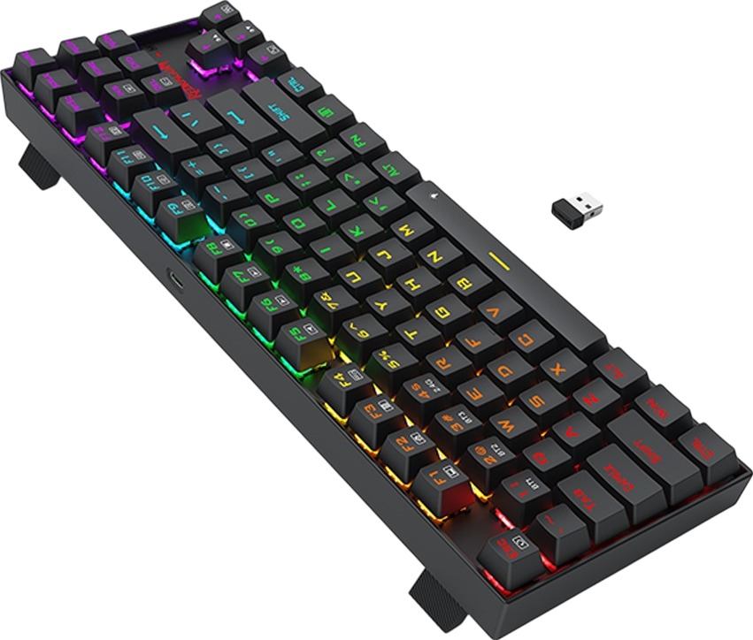 ريدراجون K552-KRS لوحة مفاتيح ميكانيكية TKL أر جي بي – سويتش أحمر – صورة 6