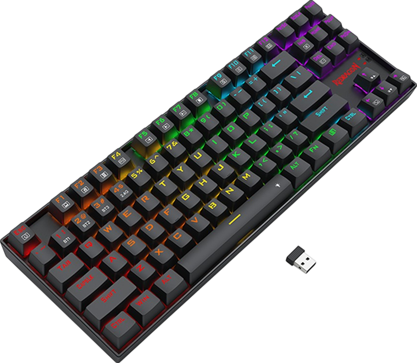 ريدراجون K552-KRS لوحة مفاتيح ميكانيكية TKL أر جي بي – سويتش أحمر – صورة 5
