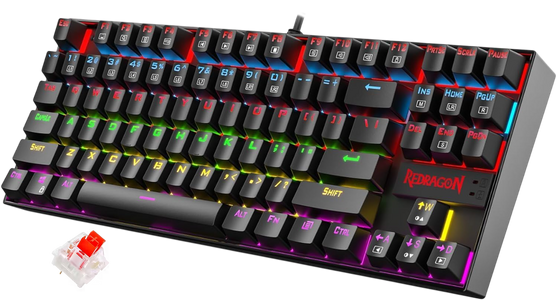 Redragon K552 KUMARA Wired Mechanical Gaming Keyboard - Red Switch   for sale in Egypt from Games2Egypt