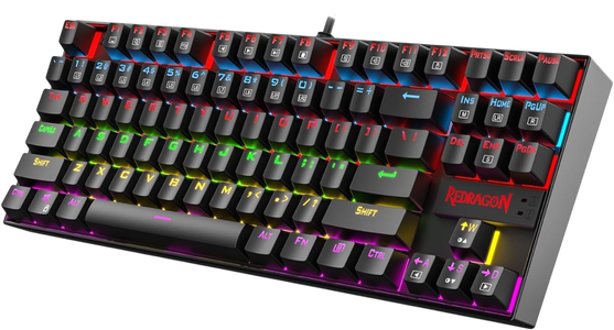 Redragon K552 KUMARA Wired Mechanical Gaming Keyboard - Red Switch  -  for sale in Egypt from Games2Egypt