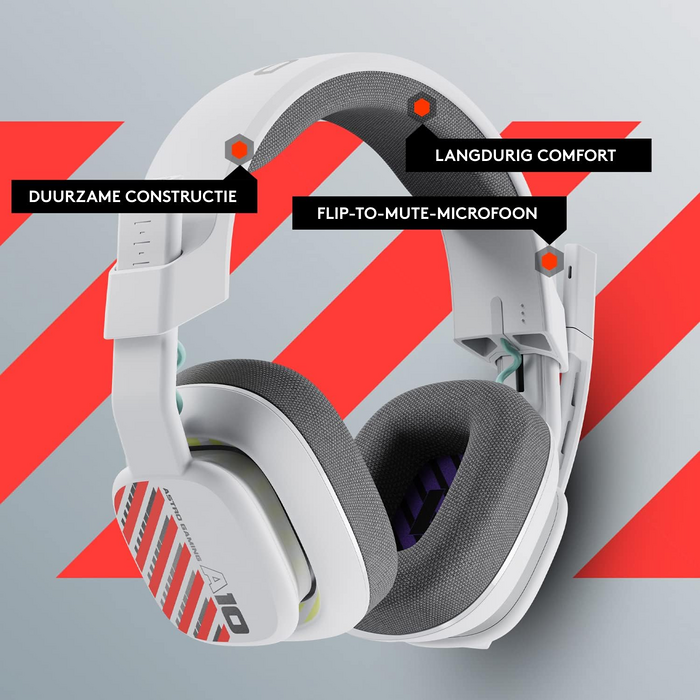Logitech Astro A10 Gen 2 Challenger Gaming Headset for PlayStation and PC - White - Used  for sale in Egypt from Games2Egypt