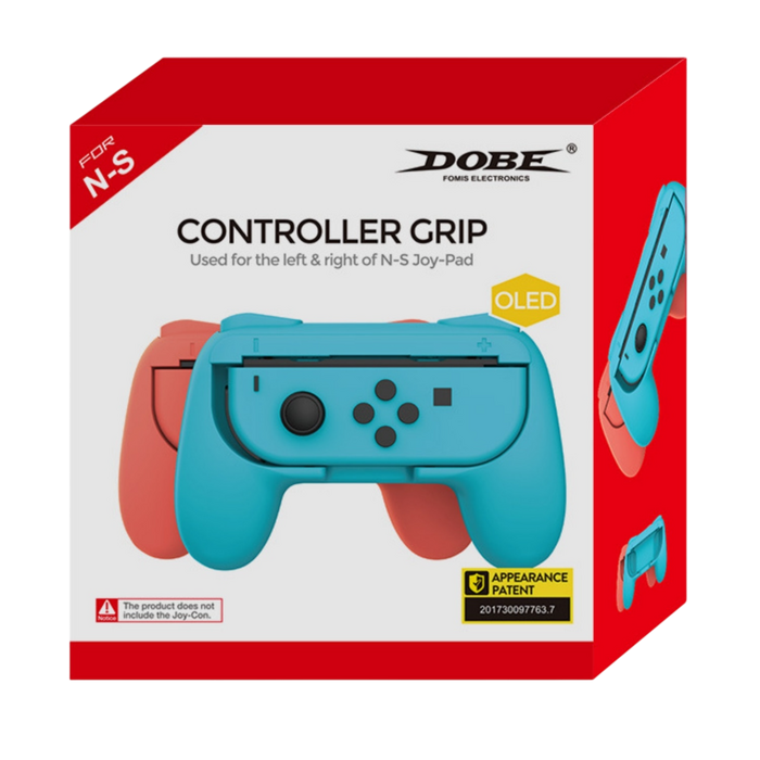 DOBE TNS-851B Handle Grip for Nintendo Switch OLED Joy-Con - Red & Blue  for sale in Egypt from Games2Egypt