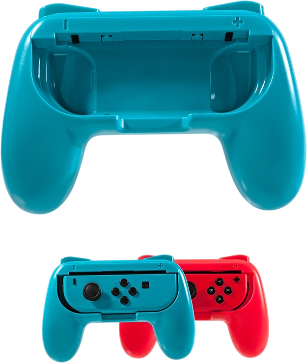 DOBE TNS-851B Handle Grip for Nintendo Switch OLED Joy-Con - Red & Blue – image 3