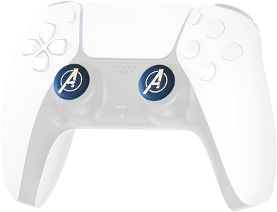 Deadskull Avengers White Logo Thumb Grips - Blue - 4-PCS -  for sale in Egypt from Games2Egypt