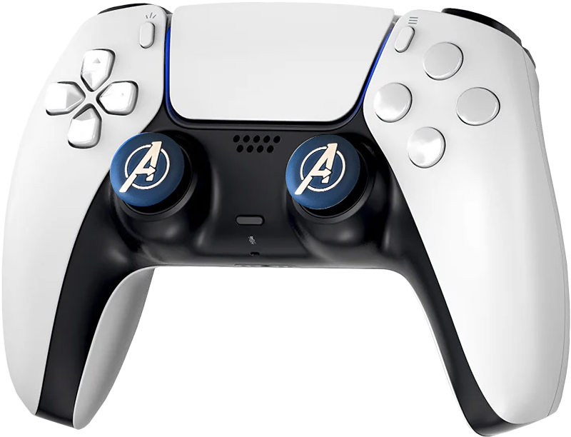 Deadskull Avengers White Logo Thumb Grips - Blue - 4-PCS  for sale in Egypt from Games2Egypt