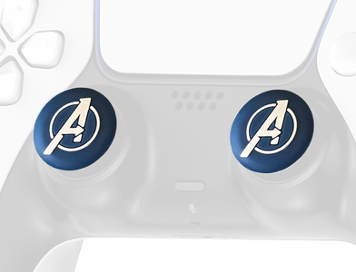 Deadskull Avengers White Logo Thumb Grips - Blue - 4-PCS  for sale in Egypt from Games2Egypt