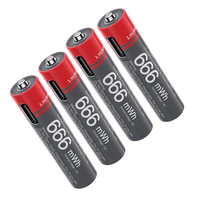 Yesido YP98 AAA Rechargeable Batteries Type-C - 8PCS  for sale in Egypt from Games2Egypt