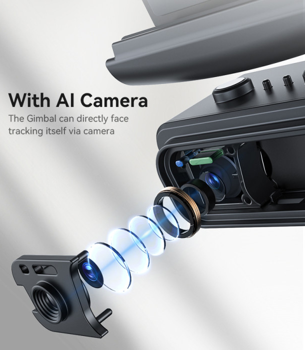Yesido SF21 Smart Face Tracking Gimbal Stabilizer with Camera Fill Light  for sale in Egypt from Games2Egypt