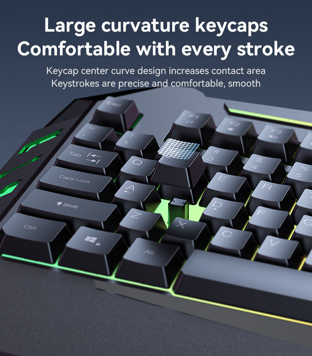Yesido KB21 Rainbow Wired Membrane Gaming Keyboard - Black  for sale in Egypt from Games2Egypt