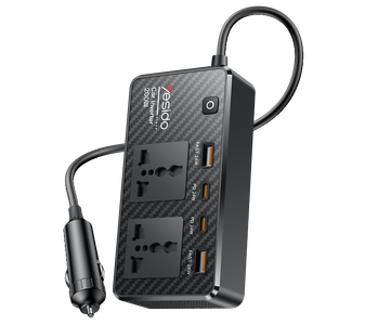 Yesido VC07 200W Car Adapter Charger Power Inverter 12V to 220V -  for sale in Egypt from Games2Egypt