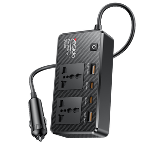 ييسيدو VC07 محول طاقة سيارة 200 واط 12V إلى 220V