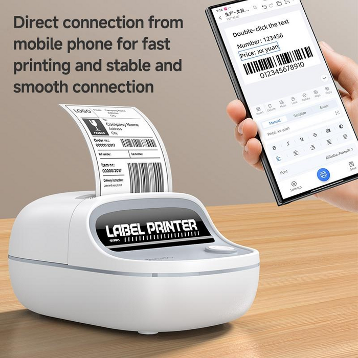 Yesido SP10 Wireless Portable Thermal Label Printer 203 DPI - White  for sale in Egypt from Games2Egypt