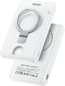 Yesido YP73 15W Wireless 5000mAh Power Bank Magsafe with Card Holder - White  for sale in Egypt from Games2Egypt