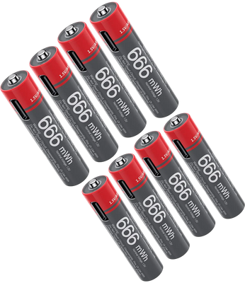 Yesido YP98 AAA Rechargeable Batteries Type-C - 8PCS