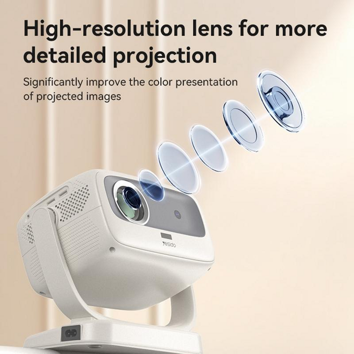 Yesido TV13 1280x720P 190ANSI Android 11.0 Series Smart Projector  for sale in Egypt from Games2Egypt