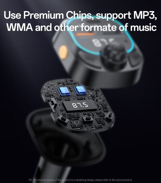 Yesido Y70 BT5.3 3-Device Car Charger FM Transmitter  for sale in Egypt from Games2Egypt