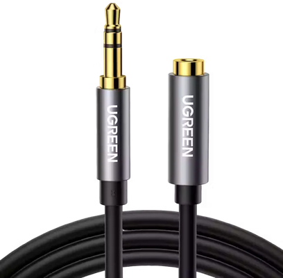 UGREEN AV118 3.5MM Male To Female Extension Cable - 1M