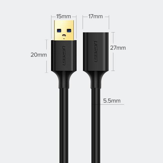 UGREEN US129 USB 3.0 Extension Male To Female Cable - 1M  for sale in Egypt from Games2Egypt