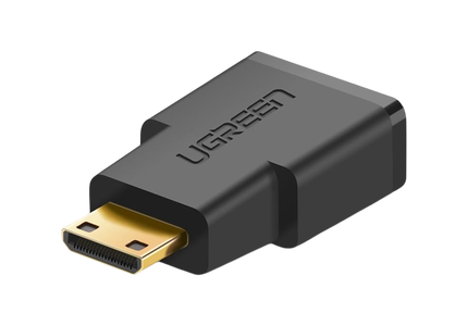 UGREEN 20101 Mini HDMI Male to HDMI Female Adapter - Black -  for sale in Egypt from Games2Egypt