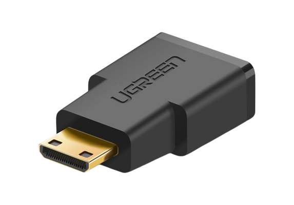 UGREEN 20101 Mini HDMI Male to HDMI Female Adapter - Black