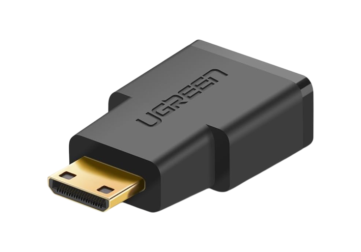 UGREEN 20101 Mini HDMI Male to HDMI Female Adapter - Black  for sale in Egypt from Games2Egypt