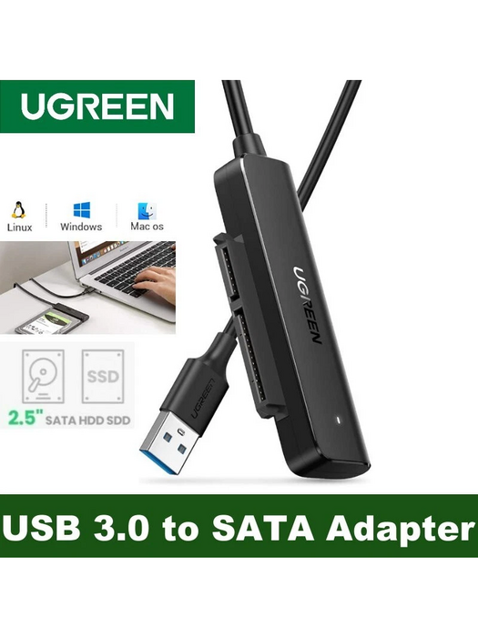 UGREEN CM321 USB-A to 2.5-Inch SATA Converter - 50CM  for sale in Egypt from Games2Egypt