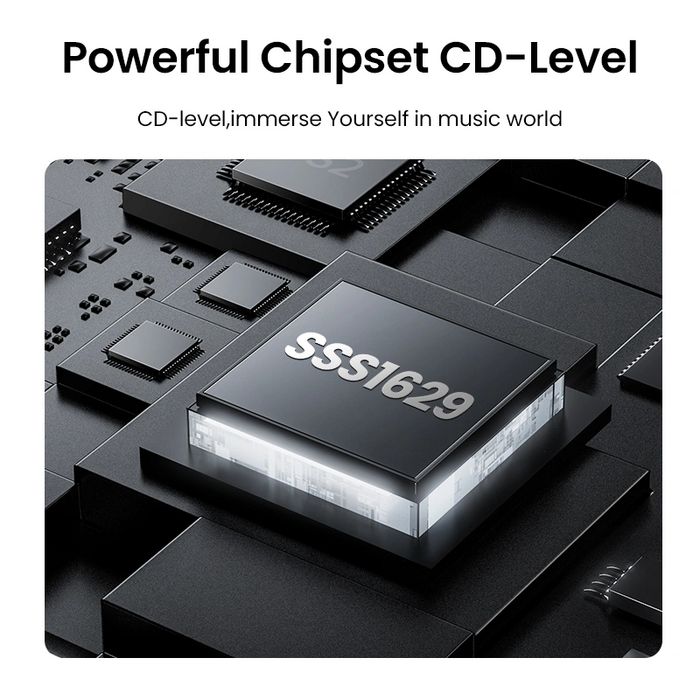 UGREEN CM129 USB Audio Adapter 3.5mm Sound Card - Black  for sale in Egypt from Games2Egypt